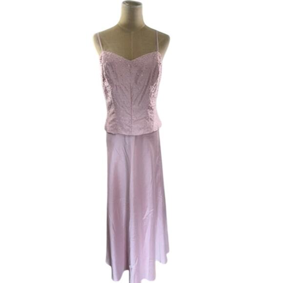 NWT! "KAREN MILLER" 2 Pc. Formal Dress Maxi W/ Blazer SZ 16 Beaded Vintage Prom - Picture 2 of 16